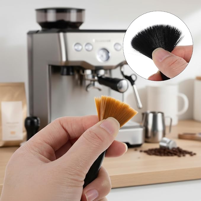 Coffee Grinder Cleaning Brush Coffee Grinder Brush Set Air Duster and Dusting - Image 3