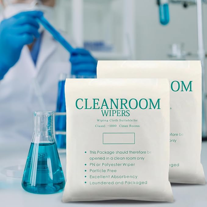 100 Pcs Cleanroom Cloth Wipes Microfiber Lint Free Cloth Disposable Clean - Image 6