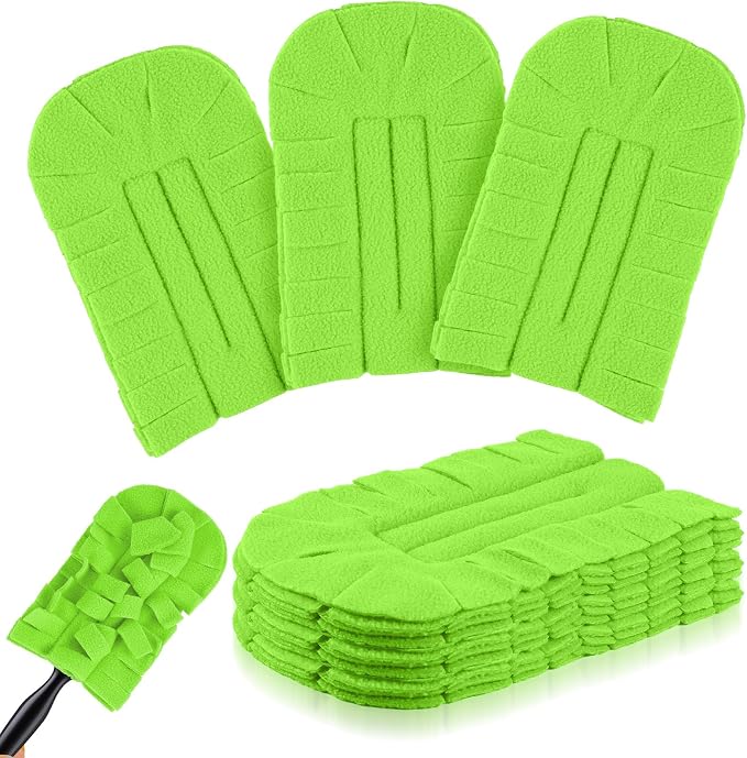 Zubebe 6 Pcs Duster Refill Reusable Fleece Duster Refills Feather Flat Dusters by Zubebe