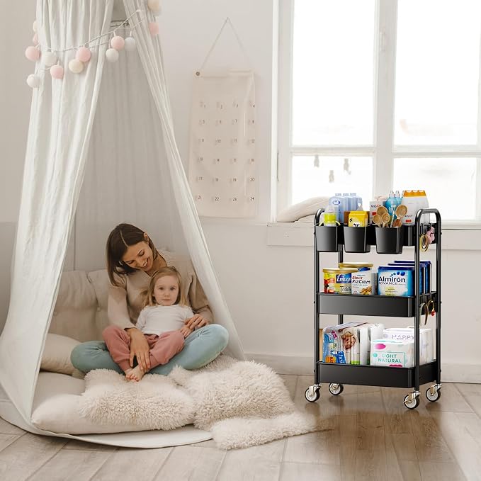 YASONIC 3 Tier Rolling Cart - Image 7