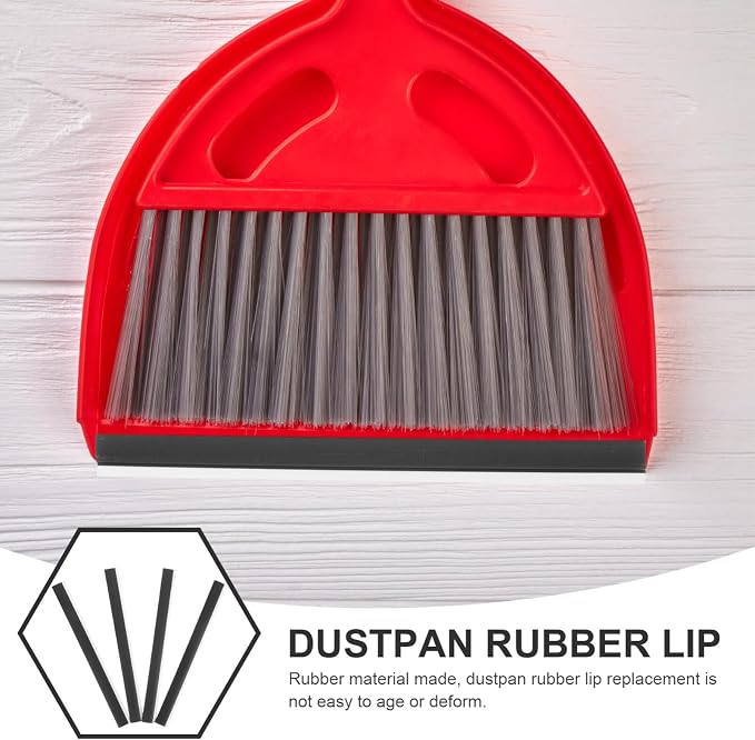 4Pcs Dustpan Rubber Lip Replacement Edge Strips - Image 7