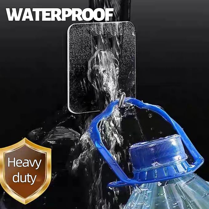 DDMY Hooks for Hanging, 50 Pack Wall Hooks 50lb Transparent Reusable Waterproof - Image 4