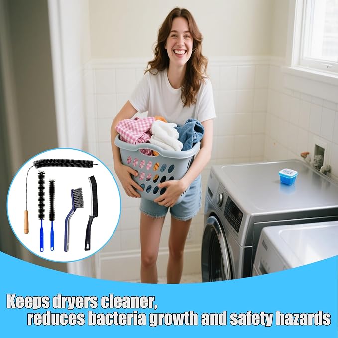 7 Pack Dryer Vent Cleaner Kit, Flexible Dryer Lint Brush Vent Cleaner，Dryer - Image 7