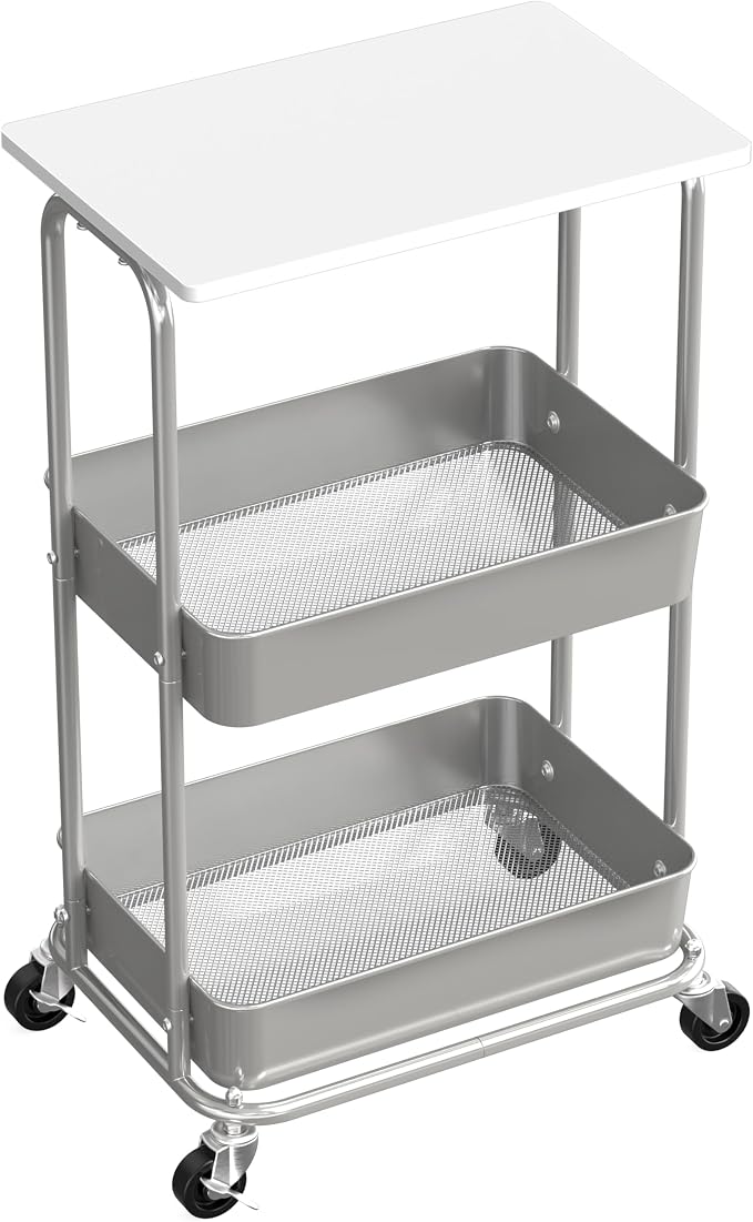 Simple Houseware 2-Tier Rolling Utility Cart by SimpleHouseware