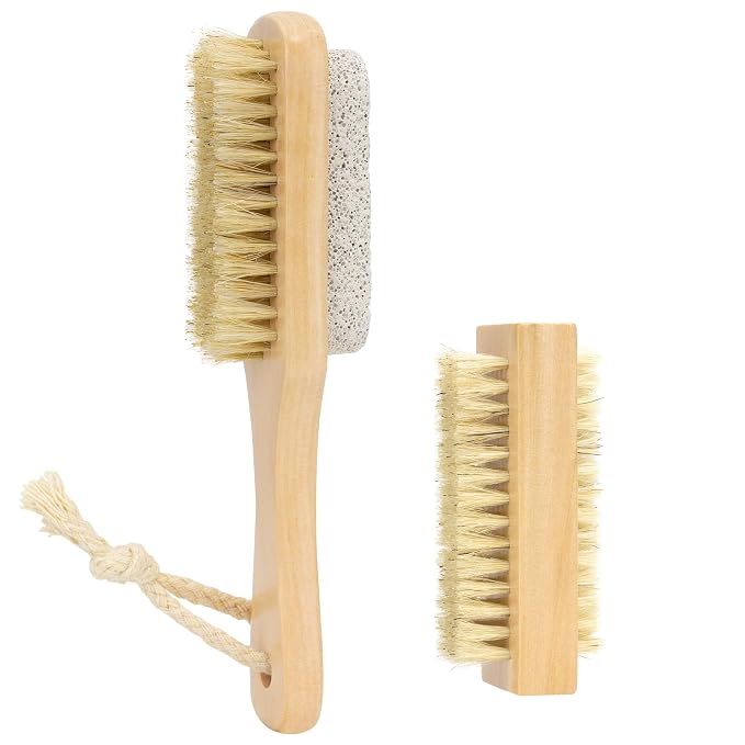 Wooden Nail Cleaning Brush, for Scrubber Hand Fingernails and Toenail As Well - Image 2