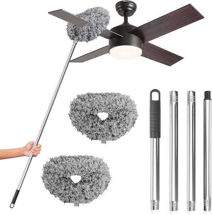 DRQ Ceiling Fan Cleaner Duster, 2 Pack Reusable Microfiber Duster by DRQ