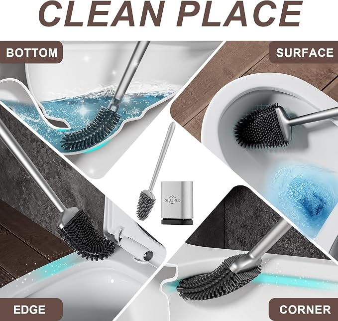Sellemer Toilet Brush and Holder Set - Image 2