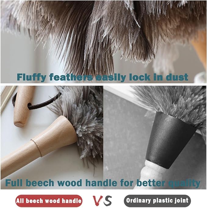 Ostrich Feather Duster for Cleaning-Furniture Dusters - Image 5