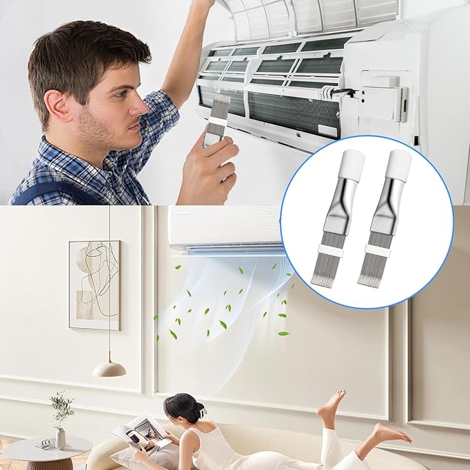 2PCS Air Conditioner Fin Straightener, Air Radiator Comb Tool, Coil Cleaner - Image 5