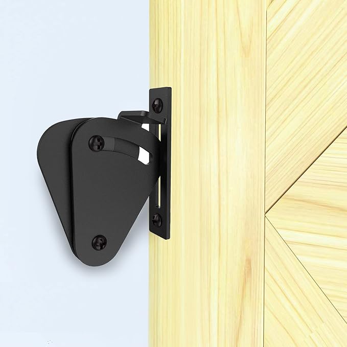 Homacer Sliding Barn Door Hardware Black Teardrop Lock by HOMACER