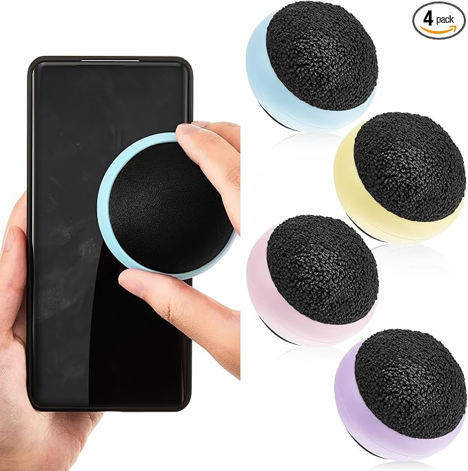 Suclain 4 Pack Touch Screen Cleaner Balls Phone Cleaning Ball Microfiber Touch by Suclain