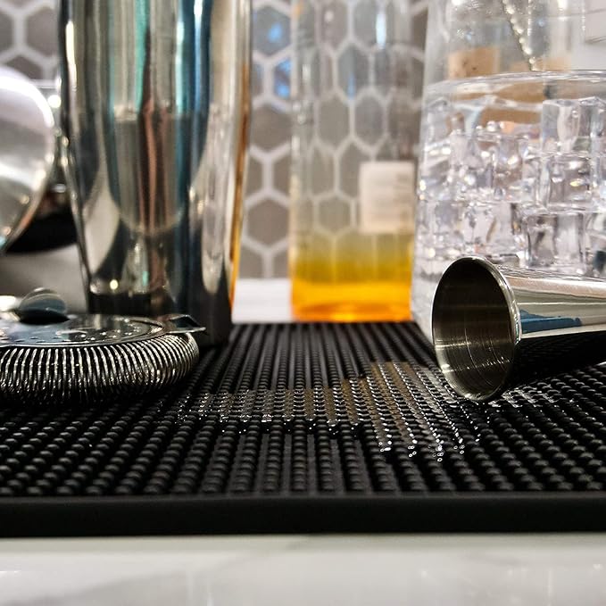 Highball & Chaser Bar Mat 18 x 12, Thick Durable and Stylish Bar Mat - Image 4
