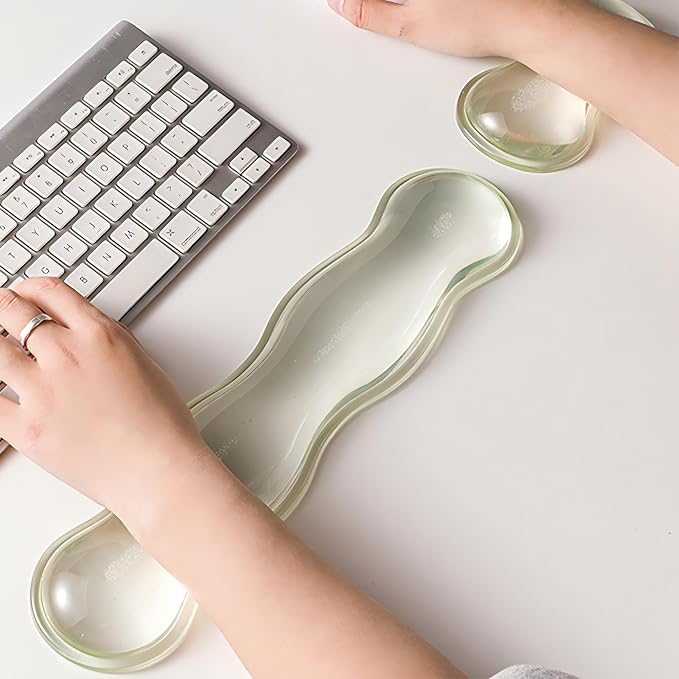 Gel Keyboard Wrist Rest Set, Ergonomic Keyboard Mouse Wrist Rest - Image 2