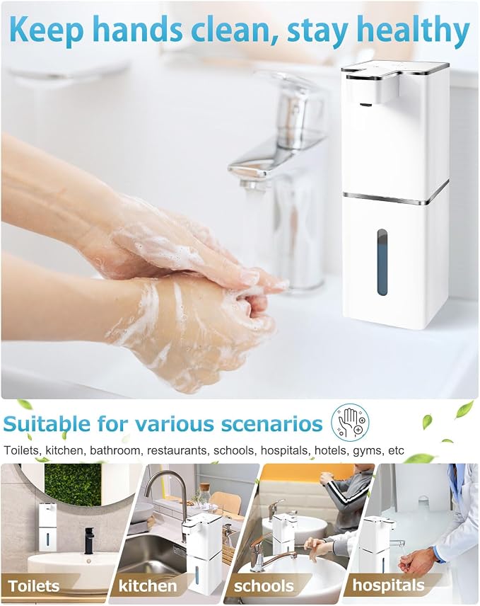 Automatic Liquid Soap Dispenser Touchless Soap Dispenser 380ml/12.8oz - Image 7