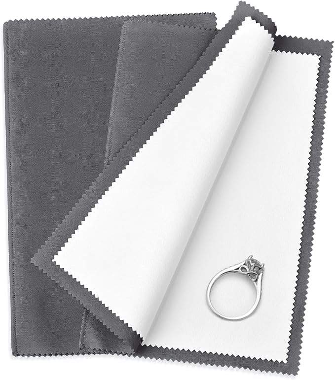 SEVENWELL 2pcs Jewelry Polishing Cleaning Cloth Large 10'' x 12'' by SEVENWELL