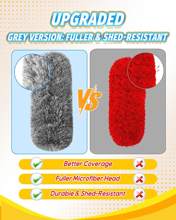 KEEPOW 4 Pack Upgraded Microfiber Duster Refills Compatible - Image 3