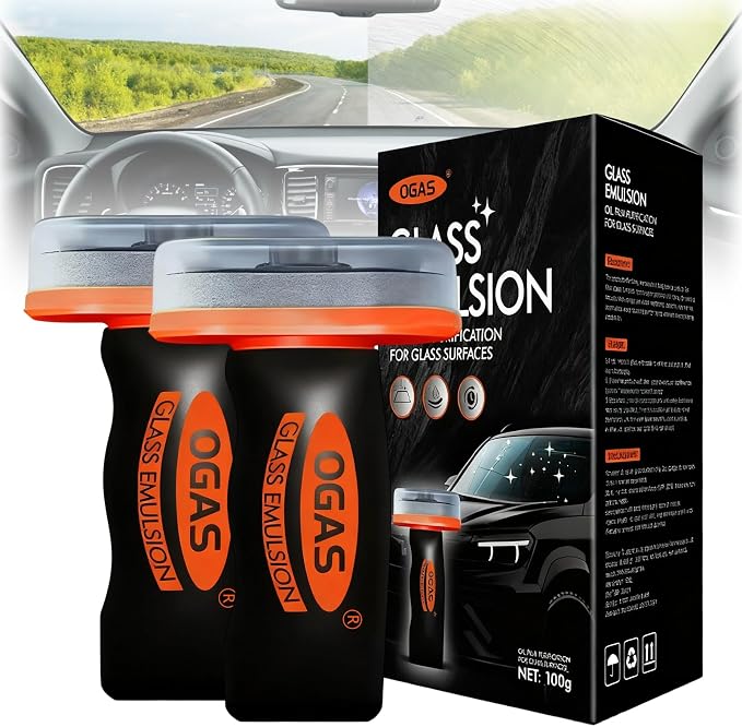 2PCS Glass Oil Film Remover for Car, Roll-On Glass Compound by Unknown