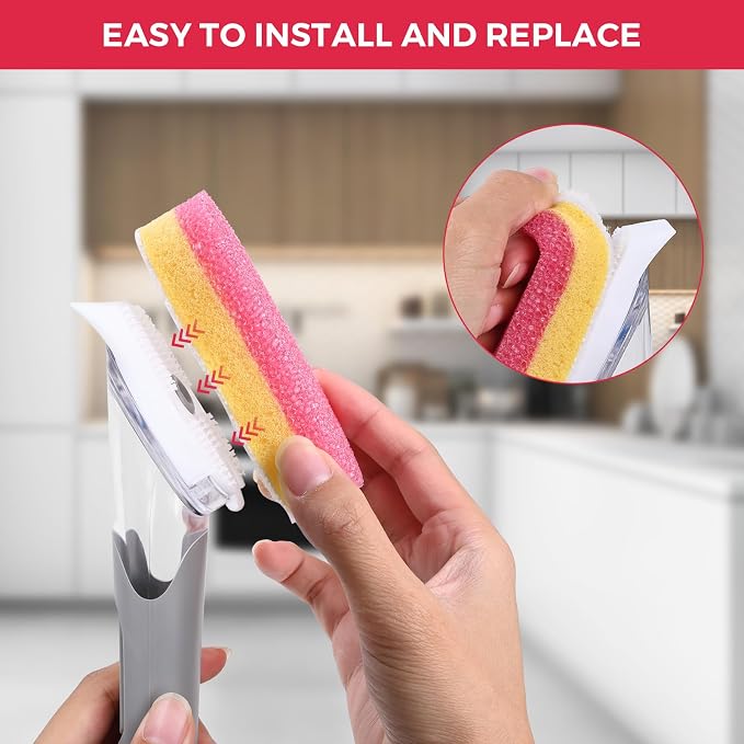20 Packs Dish Wand Sponge Refills - Image 6