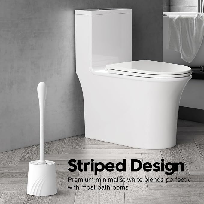 2 Pack Toilet Brush and Holder Set, Toilet Bowl Brush - Image 2