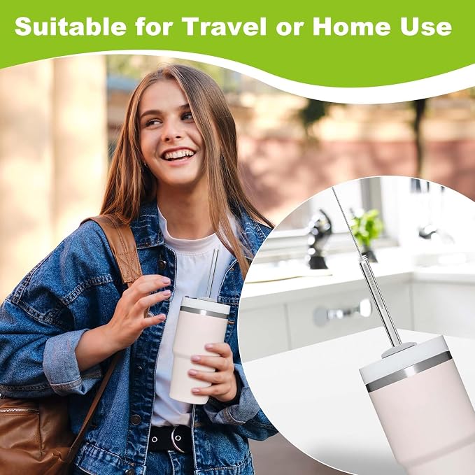 Long Straw Cleaner Brush Set Travel: 8 Pack Straw Brush Cleaner - Image 6