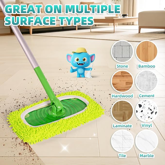 6 Pack Reusable Mop Pads Compatible - Image 6