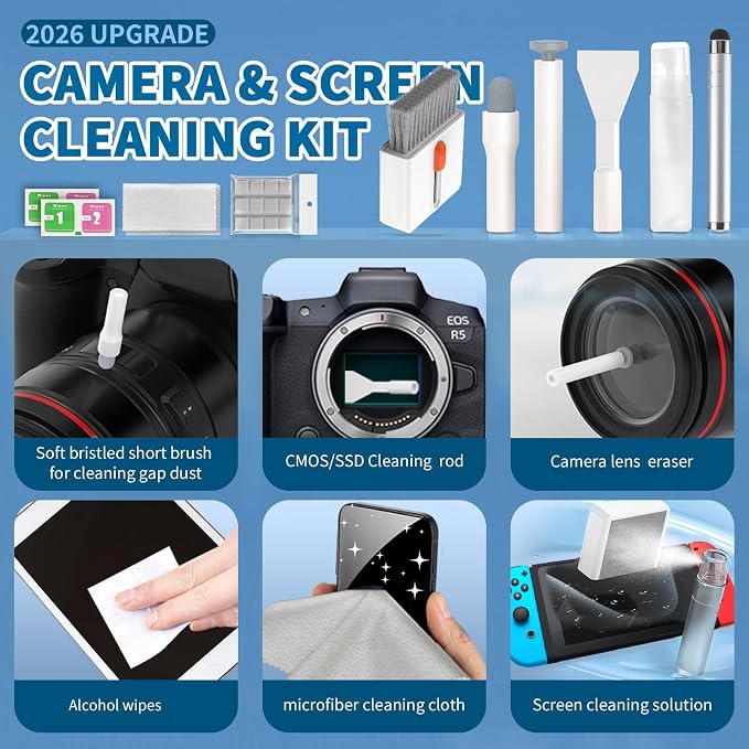 2026 Upgrade Phone Cleaning Kit 47PCS, iPhone Cleaning Kit, Airbud AirPods - Image 5