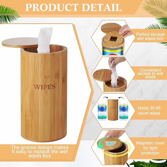 Refillable Wet Wipes Dispenser Disinfecting Wipe Container - Image 4
