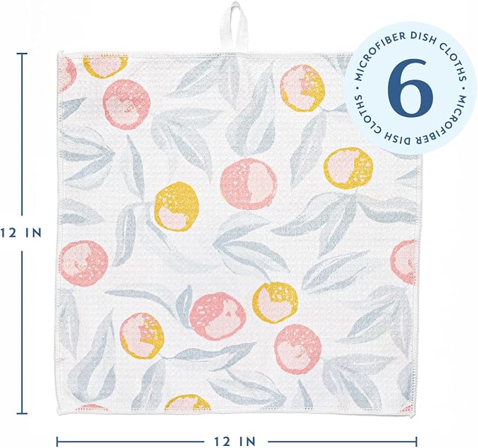 ELYN Microfiber Kitchen Dish Cloth Set, Quick-Dry & Absorbent Waffle Weave - Image 2