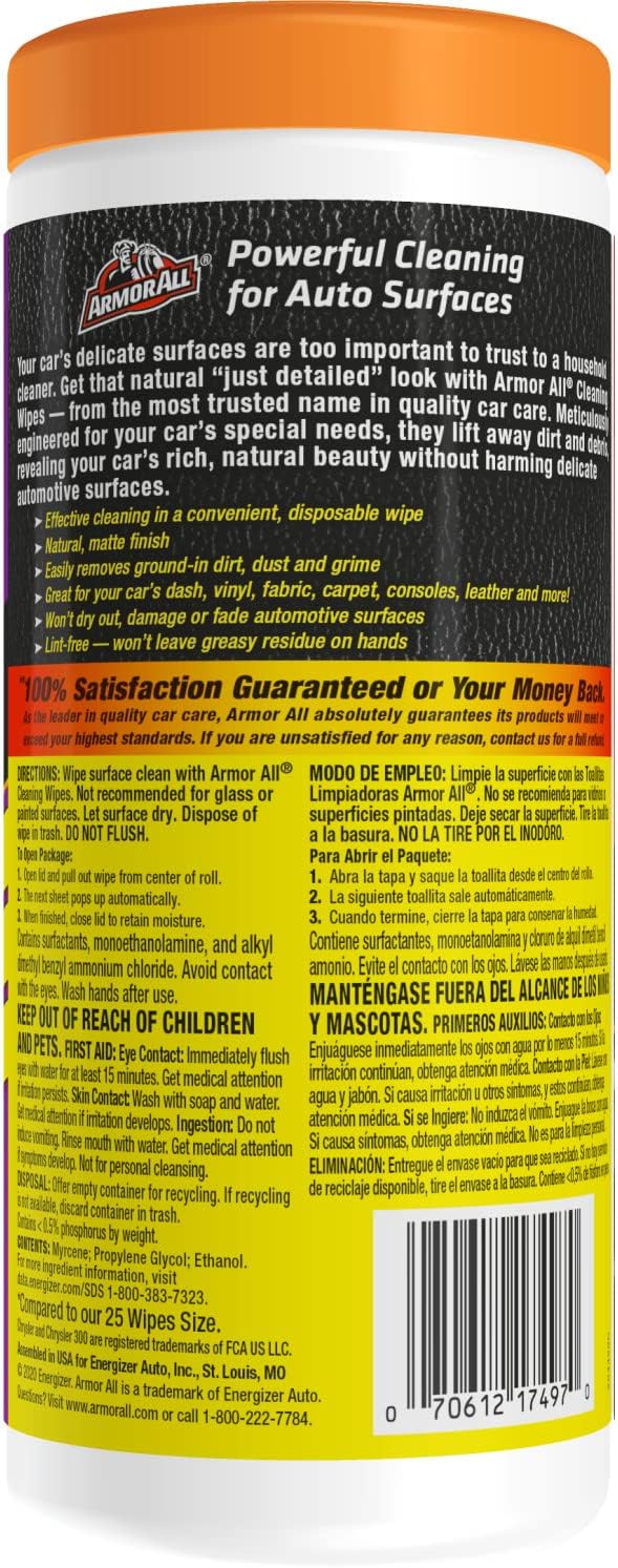 Armor All Interior Car Cleaning Wipes, Car Wipes - Image 9