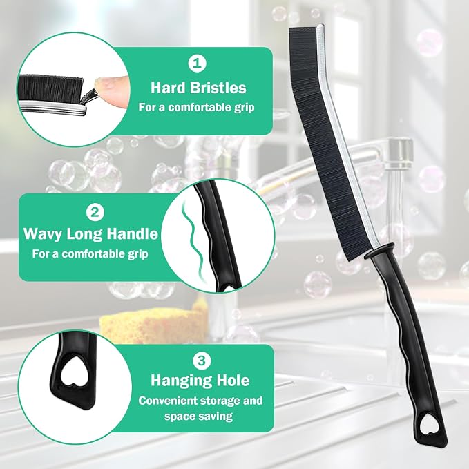 5 Pcs Crevice Cleaning Brush Multifunctional Hard Bristle Gap Cleaning Brush - Image 3