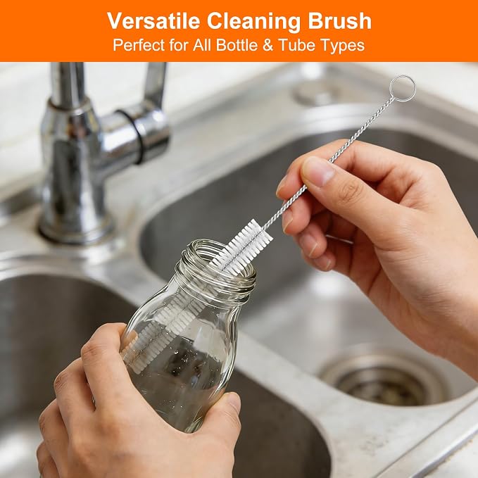8 Inch Extra Long Straw Cleaner Brush Set, 10 Pack Reusable Straw Cleaning - Image 5