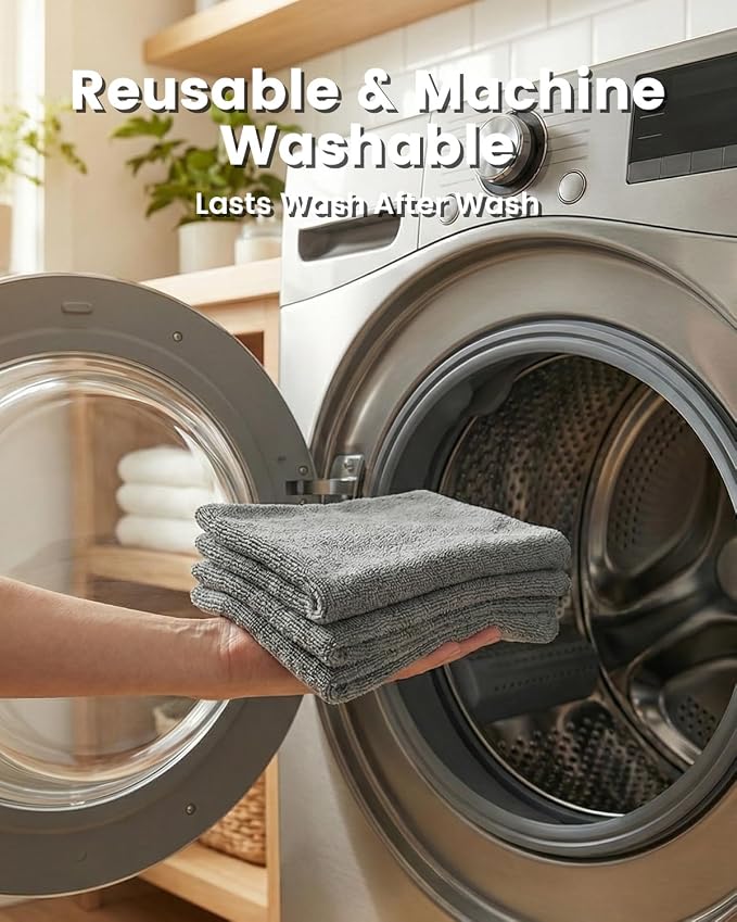 POPCHOSE Microfiber Towels 12 Pack - Image 8
