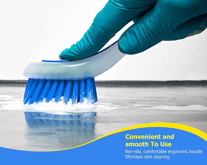 Zuvo Plastic Long Handled Scrubbing Suction Cup, Durable Bristles, Dish Washing - Image 8