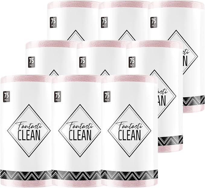 Fantasticlean Microfiber Cleaning Cloth Roll -675 Pack, Tear Away Microfiber by Fantasticlean