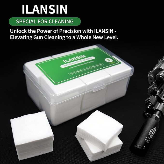 3000/1500PCS Gun Cleaning Patches+CLP Oil, Professional Wipes - Image 6
