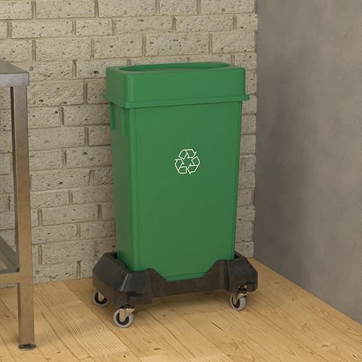 23 Gallon Green Recycle Slim Jim Trash Can - Image 4