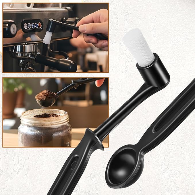 2PCS Coffee Grinder Brush Set, Espresso Machine Cleaning Brush Kit - Image 7