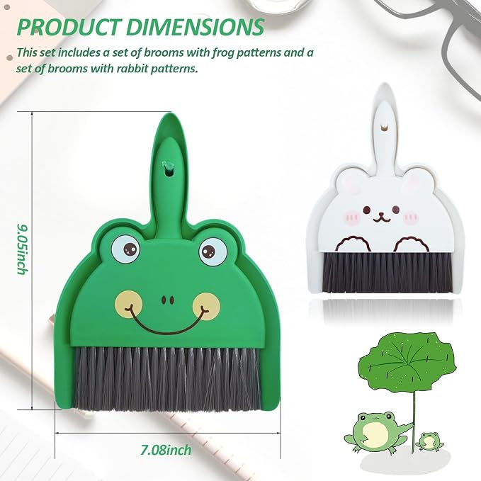 2Pcs Mini Broom and Dustpan Set, Each Set Comes - Image 2