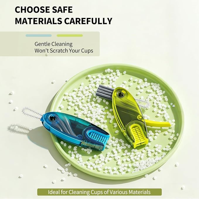3 in 1 Cup Lid Gap Cleaning Brush Set, 3 Colors - Image 7
