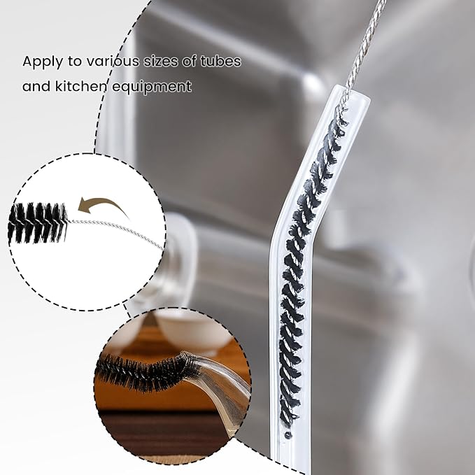 LOVEINUSA Straw Cleaner Brush, Bottle Cleaning Brushes - Image 5