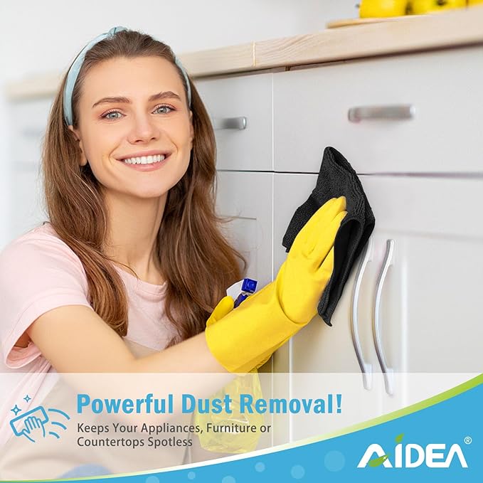 AIDEA Microfiber Cleaning Cloth 100PK, Soft Microfiber Towels - Image 4