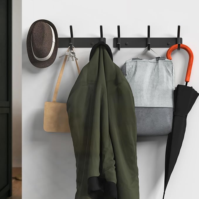 VAEHOLD Coat Hooks Wall Hook for Hanging Clothes Robes Towels Hats Heavy Duty - Image 6