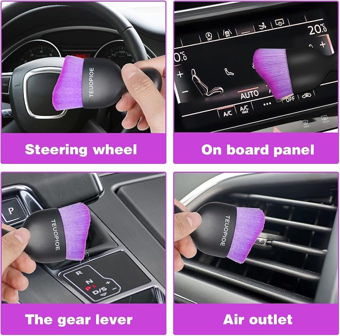 Car Interior Cleaning Brush, Car Duster Interior, Car Detailing Brush Dusting - Image 7