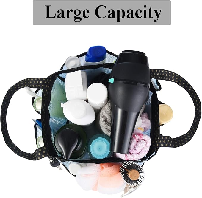 Haundry Mesh Shower Caddy Bag, Portable Shower Caddy Tote Organizer - Image 2