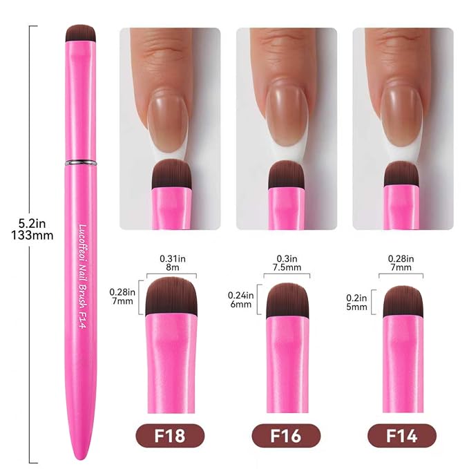 Nail Brush for French Tips & Cleaning Gel Polish- Precision Thin Brush for - Image 7