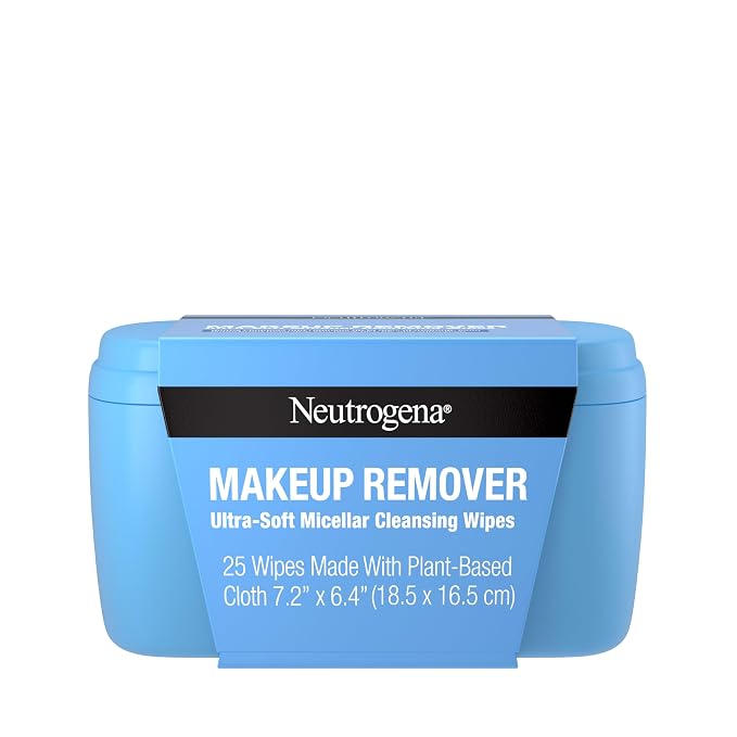 Neutrogena Makeup Remover Wipes, Daily Ultra-Soft Micellar Cleansing Wipes by Neutrogena