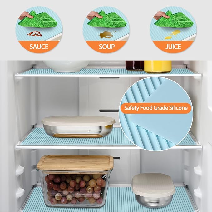 GOYLSER Food-Grade Silicone Refrigerator Liners - Image 3