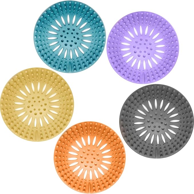 Gotega Bathroom Sink Drain Strainers, Hair Catcher Shower Drain Covers Protector by Gotega