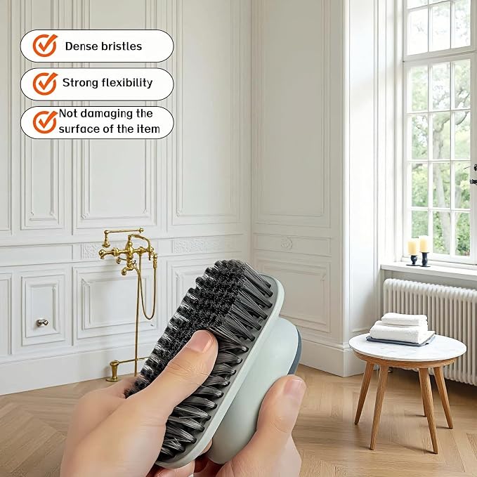 2-Pack Ergonomic Shoe & Laundry Scrub Brush Set - Image 3