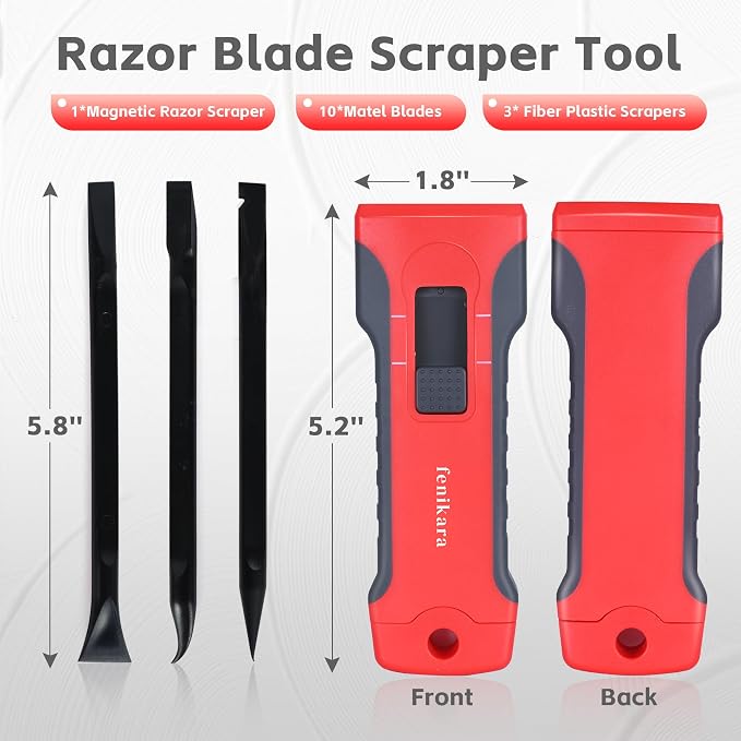 Upgraded Extractable & Magnetic Razor Blade Scraper Tool - Image 8